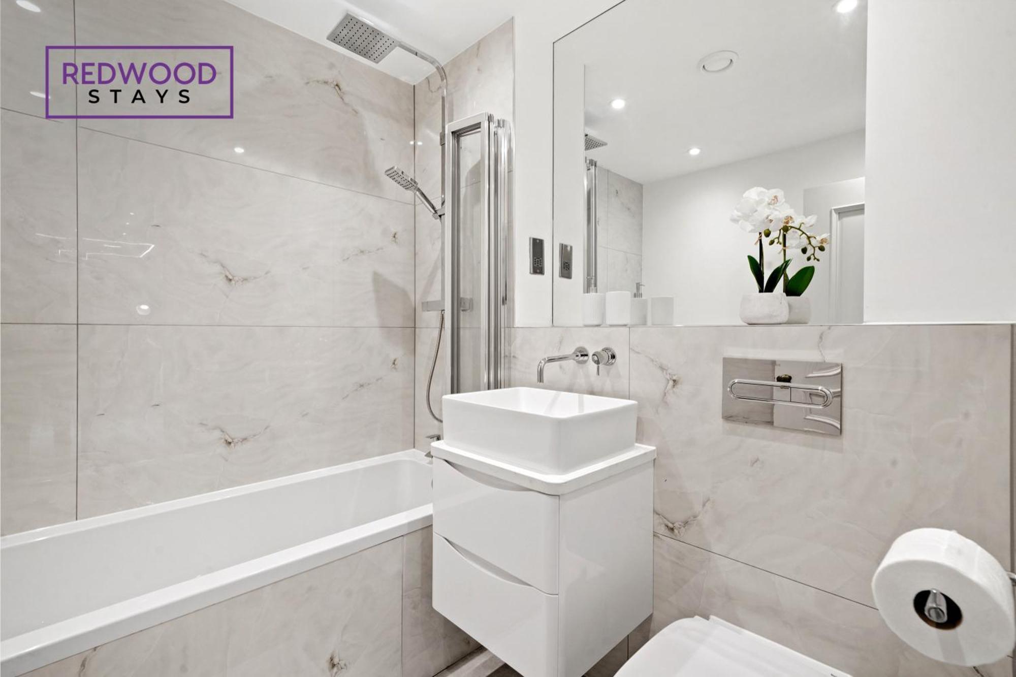 Top Quality 2 Bed 1 Bath Apartments For Contractors By Redwood Stays Reading Bagian luar foto